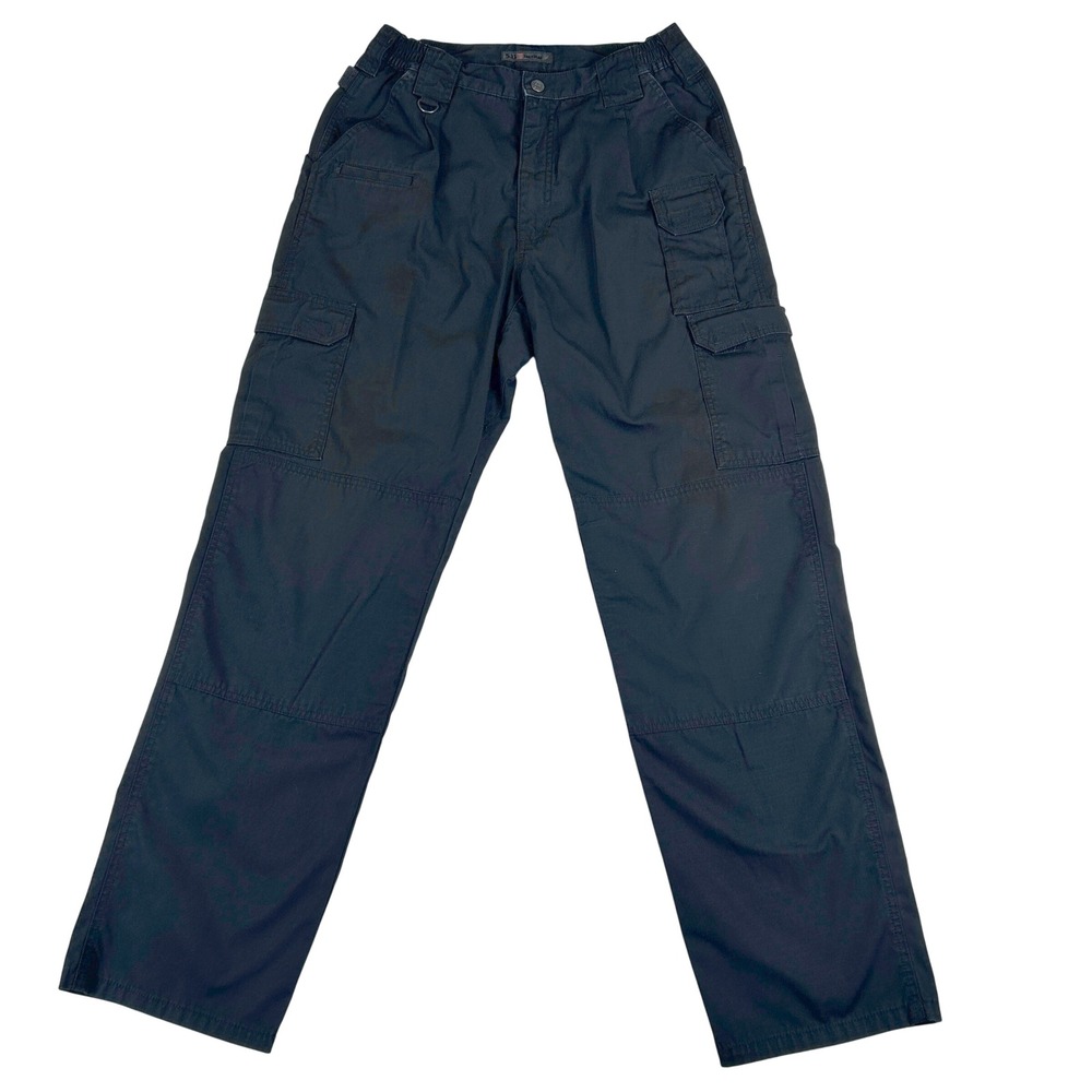5.11 Tactical Mens Black Ripstop Cargo Pants 32x34 Multi-Pocket Work Trousers